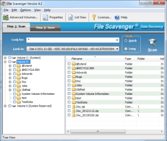 File scavenger 5.2 serial key